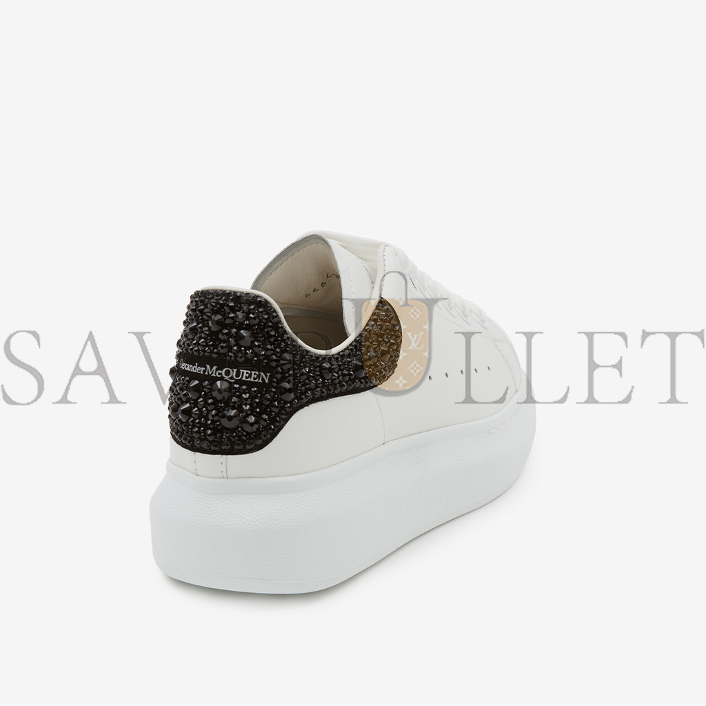 Ale*d*r m*q*en oversized sneaker in whitejet black 666407wia4z9581